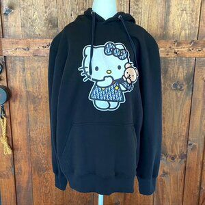 Limited Edition Hello Kitty Black Fleece Hoodie Sz XL
